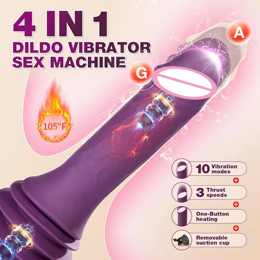 Stoßvibrator – realistischer Dildo mit Thrusting-Funktion