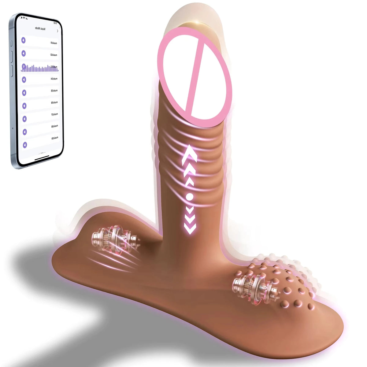 Kushor Stoßvibrator mit App – Klitoris, G-Punkt & Anal