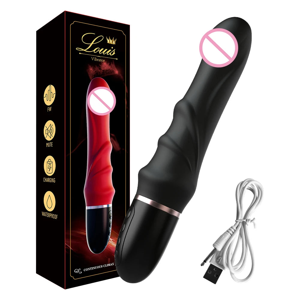 Großer Dildo-Vibrator – 10 Modi für G-Punkt & Klitoris