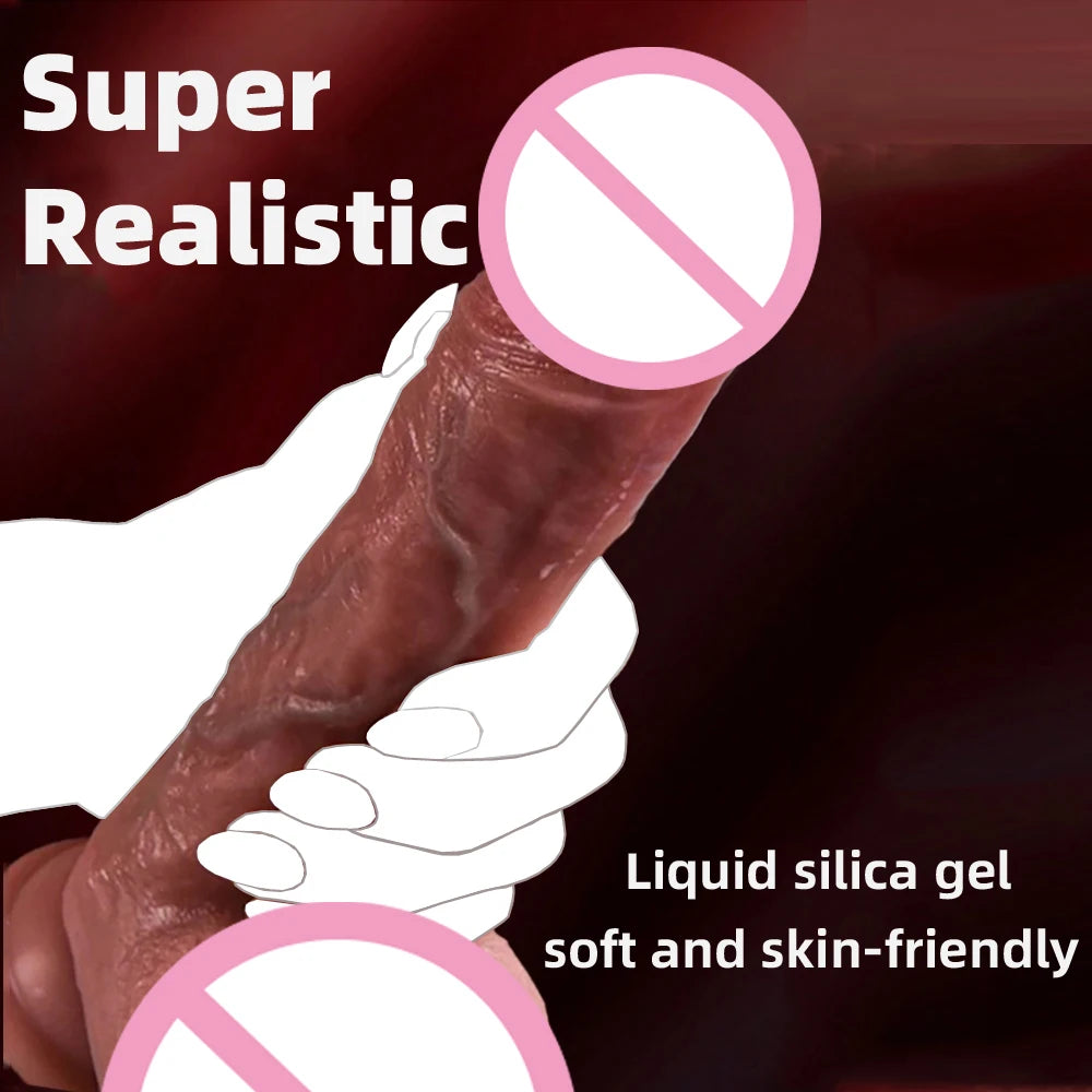 Extra langer Silikon-Dildo mit Saugfuß
