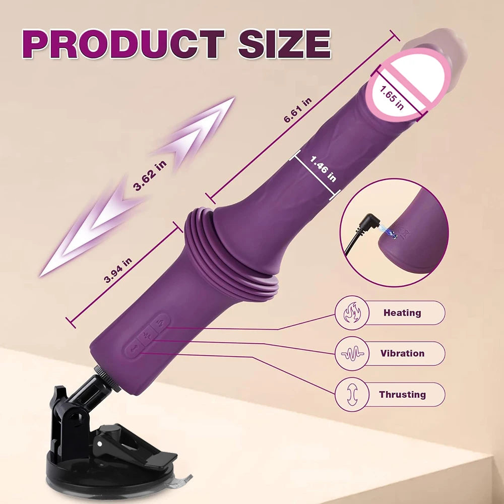 Stoßvibrator – realistischer Dildo mit Thrusting-Funktion
