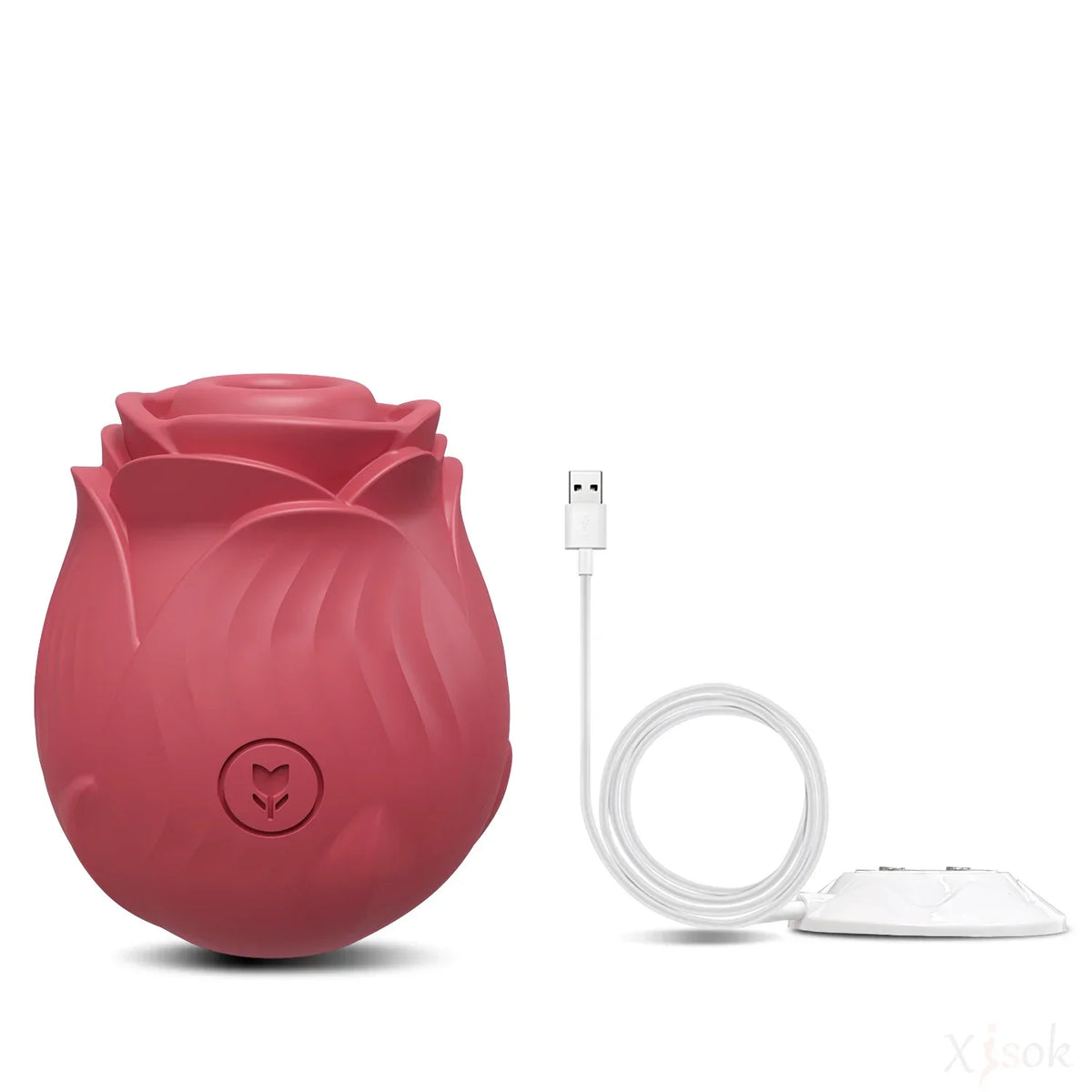 Rosen-Vibrator 2-in-1 – Saugfunktion & Vibro-Stab