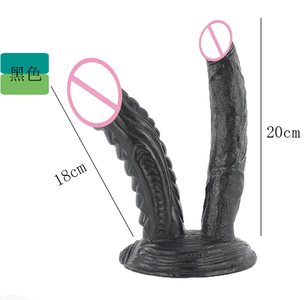 ROUGH BEAST Doppeldildo & XXL-Plug