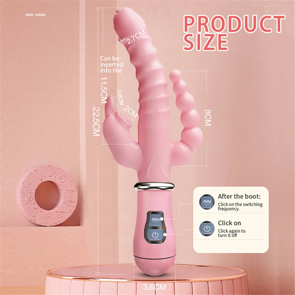 Leiser Rabbit Vibrator – flexible Ohren, 5 Farben