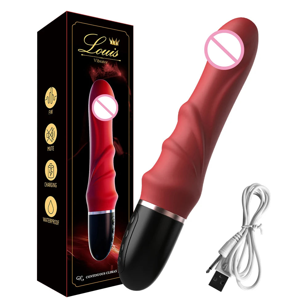 Großer Dildo-Vibrator – 10 Modi für G-Punkt & Klitoris