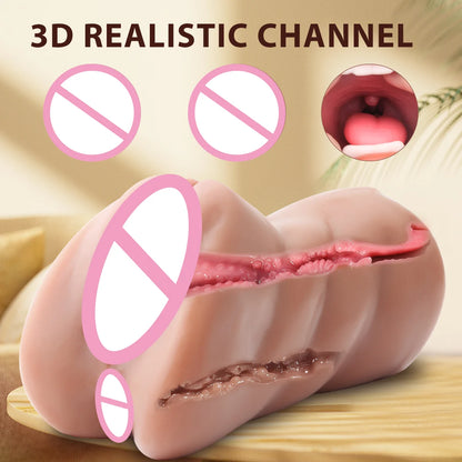 Realistischer Masturbator aus weichem Silikon – 5 Modelle