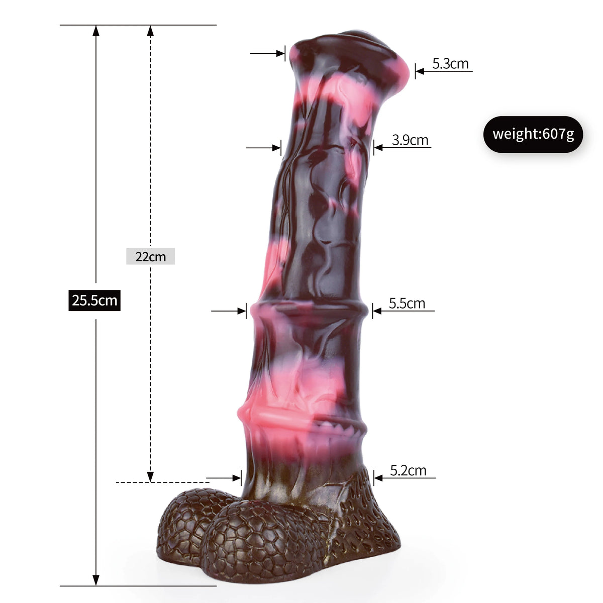 Fantasy-Dildo „Horse“ – großer Silikon-Dildo mit Saugfuß