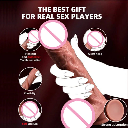 Extra langer Silikon-Dildo mit Saugfuß