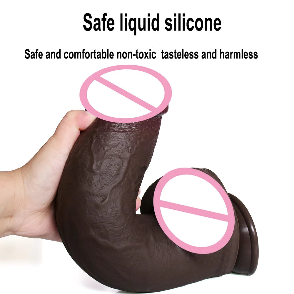 XXL Silikon-Dildo mit Saugfuß