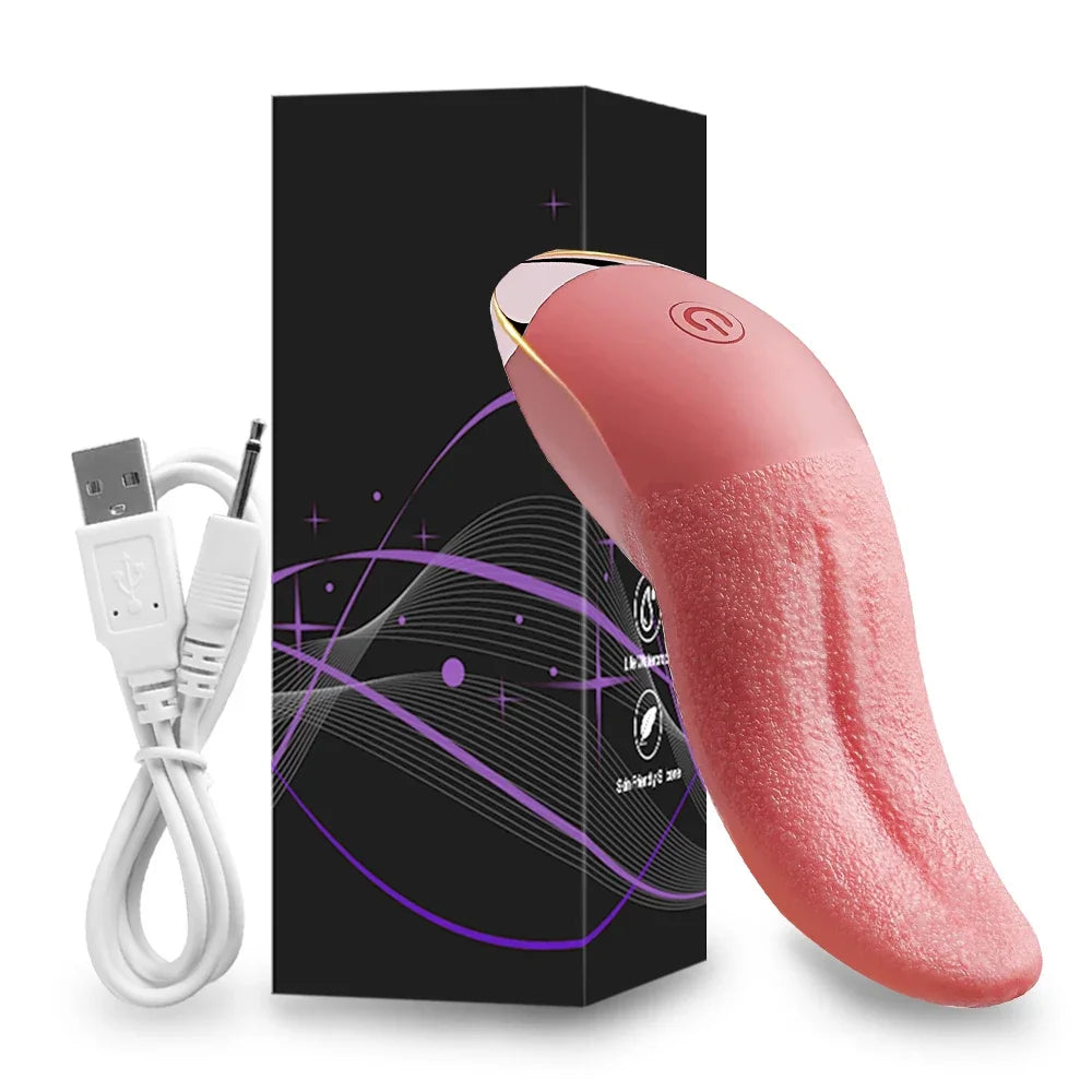 Rosen-Vibrator mit Saug- & Zungenfunktion