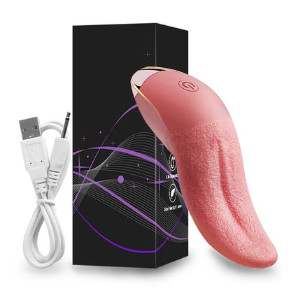 Rosen-Vibrator mit Saug- & Zungenfunktion