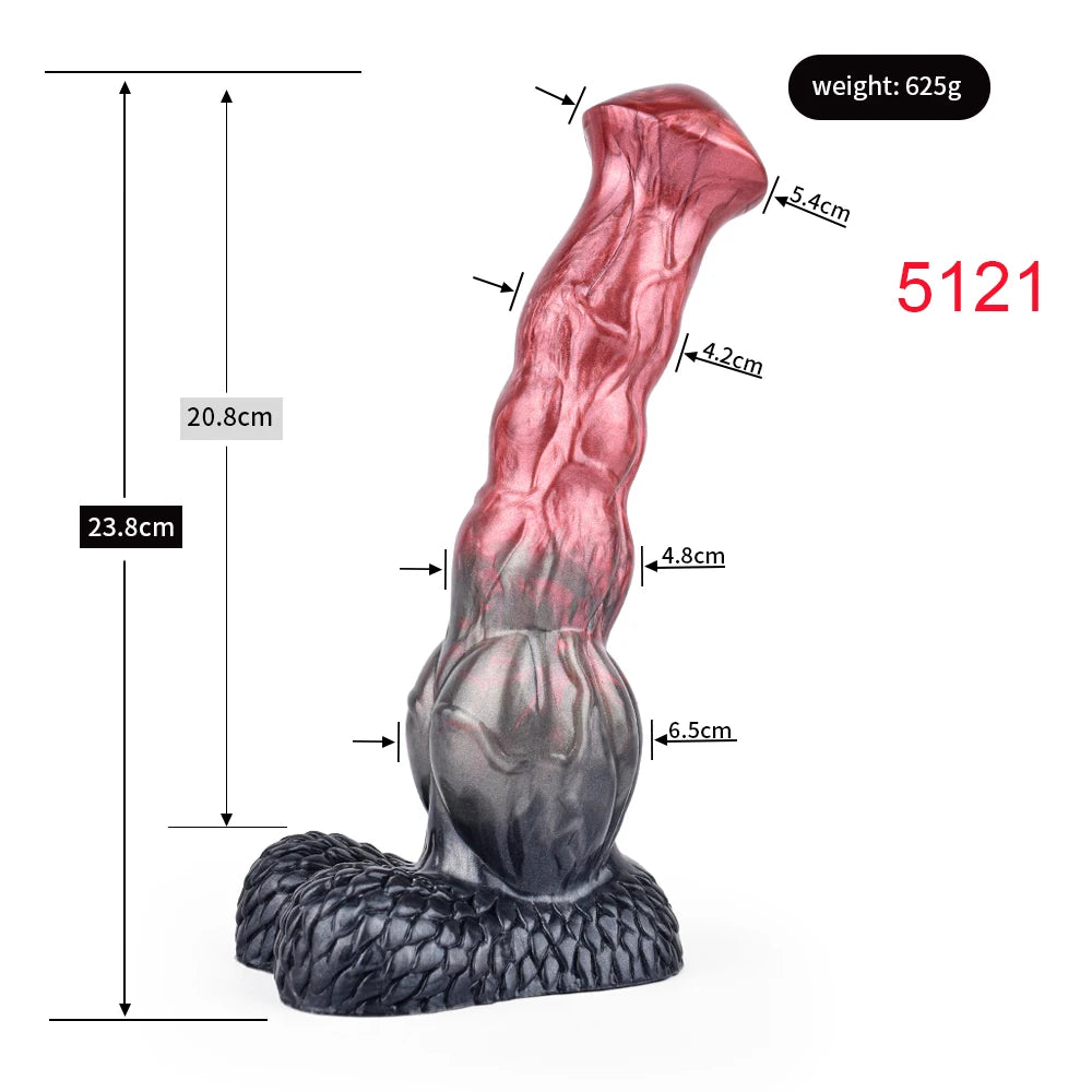 Fantasy-Dildo „Horse“ – großer Silikon-Dildo mit Saugfuß