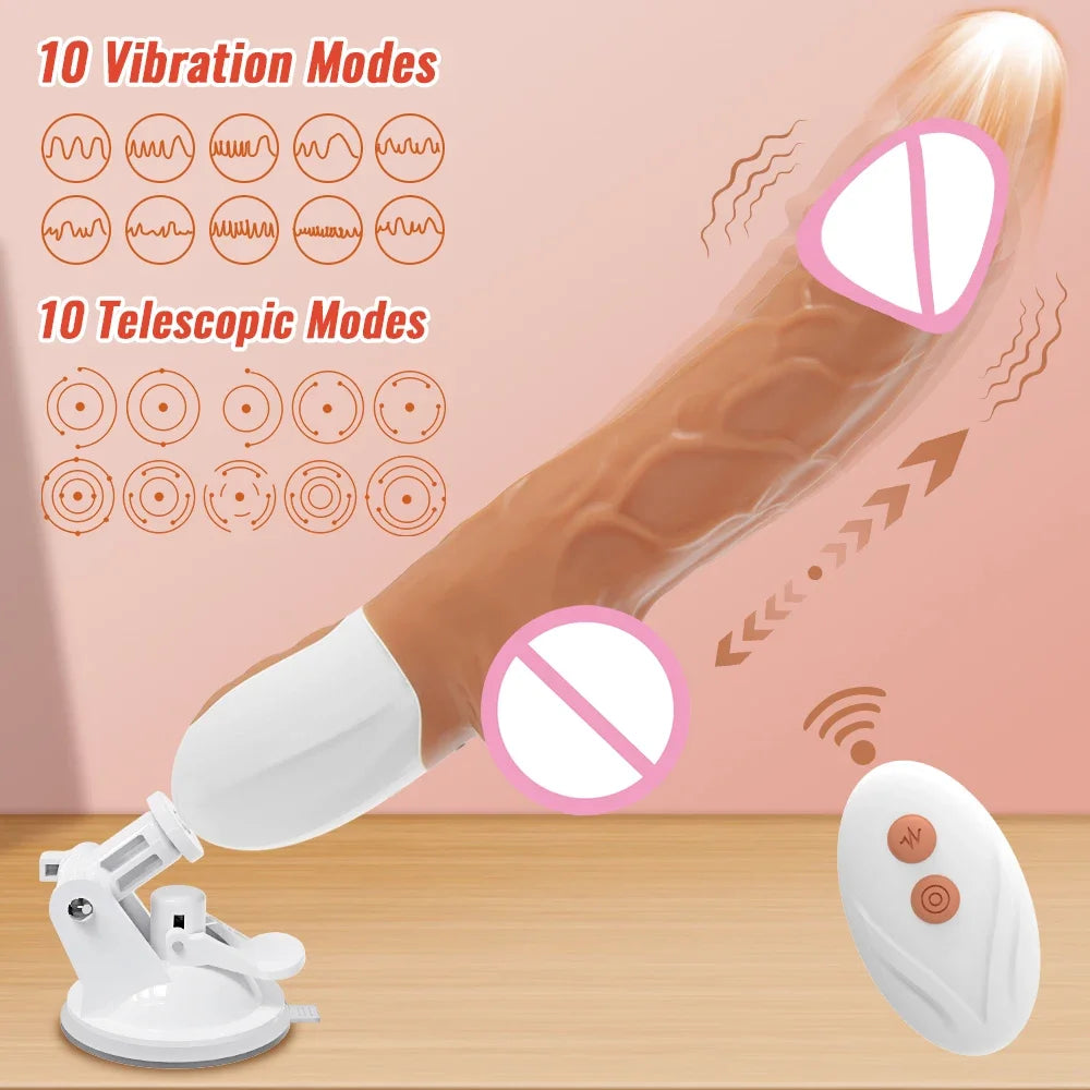 Teleskop-Dildo mit Fernbedienung – Sexmaschine für zuhause
