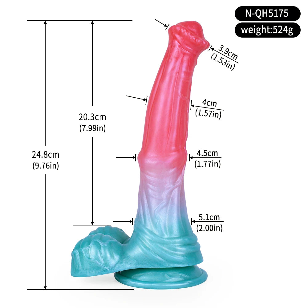 Fantasy-Dildo „Horse“ – großer Silikon-Dildo mit Saugfuß