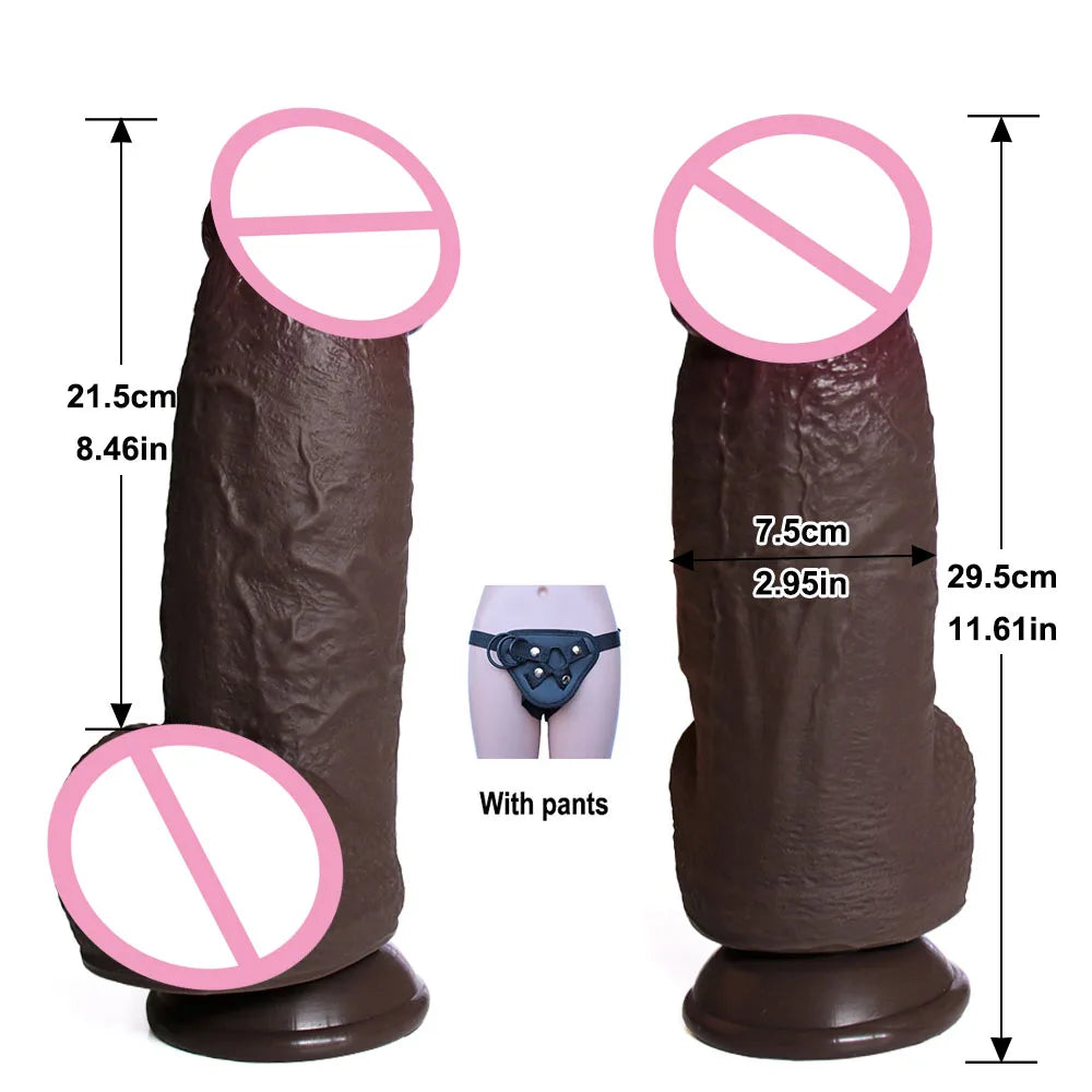 XXL Silikon-Dildo mit Saugfuß