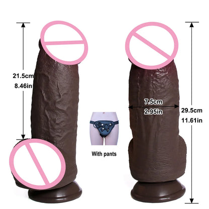 XXL Silikon-Dildo mit Saugfuß