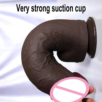 XXL Silikon-Dildo mit Saugfuß