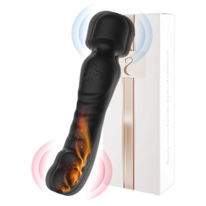 Doppelkopf-Vibrator mit Wärmefunktion