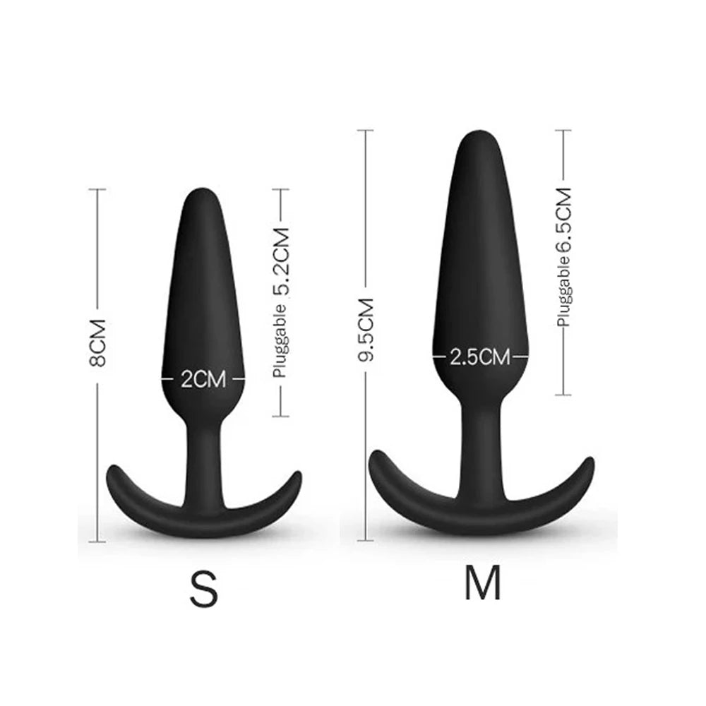 Analplug-Set aus Silikon – einzeln oder im Set