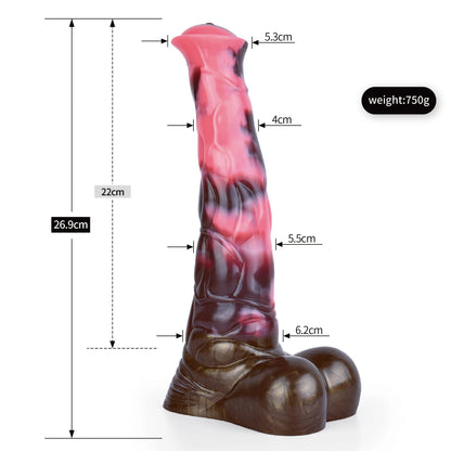 Fantasy-Dildo „Horse“ – großer Silikon-Dildo mit Saugfuß