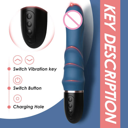 Großer Dildo-Vibrator – 10 Modi für G-Punkt & Klitoris