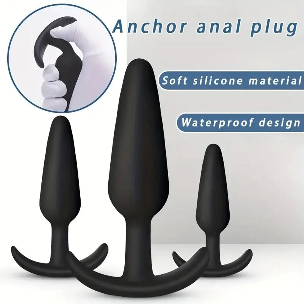 Analplug-Set aus Silikon – einzeln oder im Set