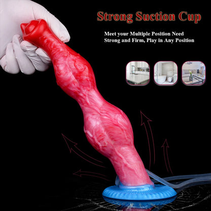 XXL Squirting-Dildo mit aufblasbarem Knoten
