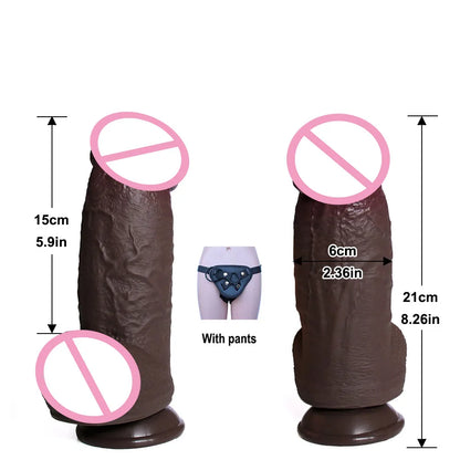 XXL Silikon-Dildo mit Saugfuß