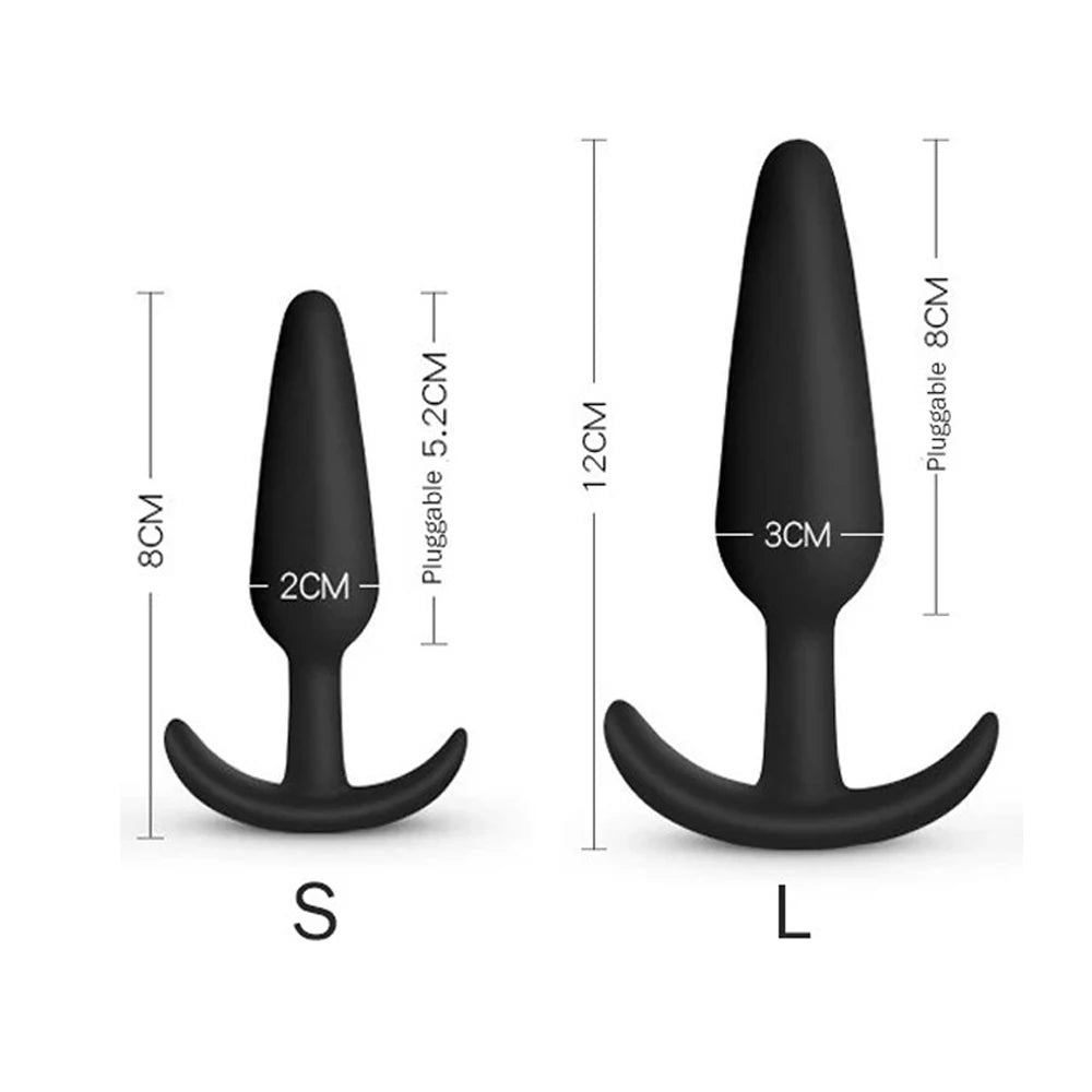 Analplug-Set aus Silikon – einzeln oder im Set