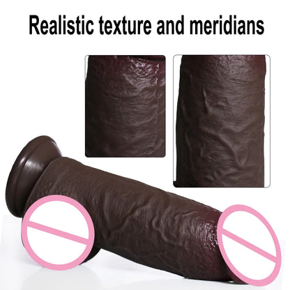 XXL Silikon-Dildo mit Saugfuß