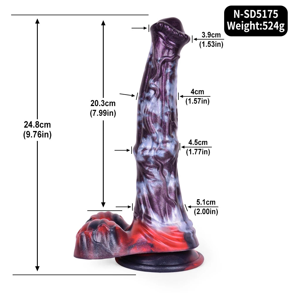 Fantasy-Dildo „Horse“ – großer Silikon-Dildo mit Saugfuß