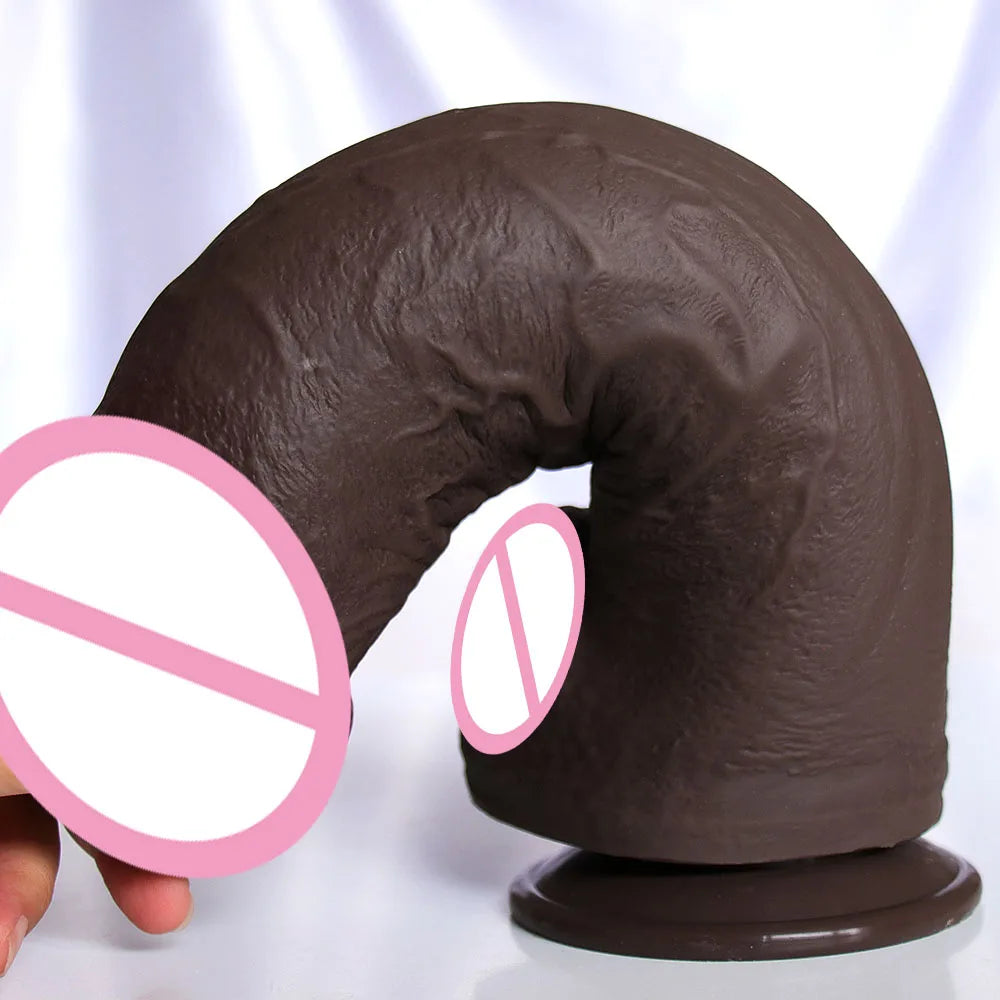 XXL Silikon-Dildo mit Saugfuß