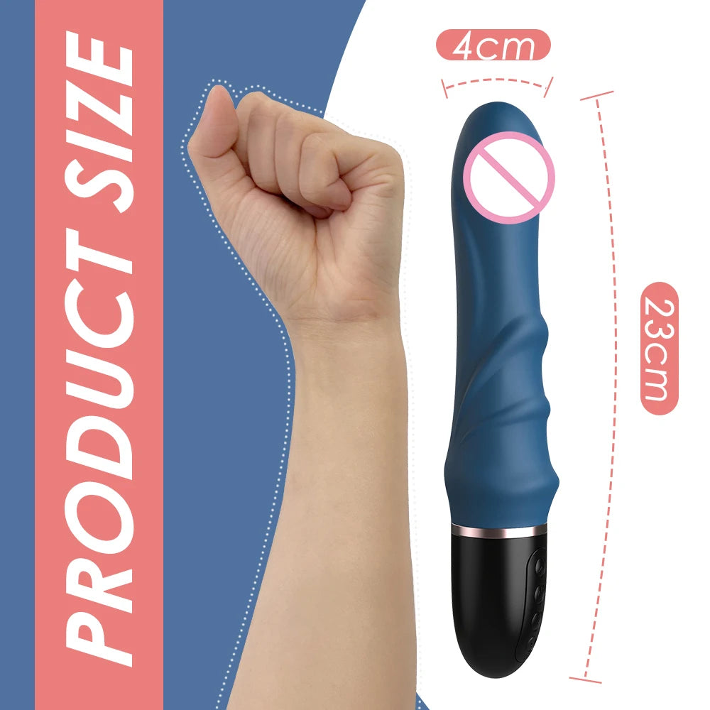 Großer Dildo-Vibrator – 10 Modi für G-Punkt & Klitoris
