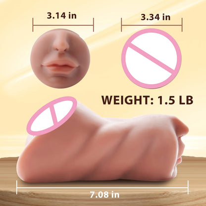 Realistischer Masturbator aus weichem Silikon – 5 Modelle