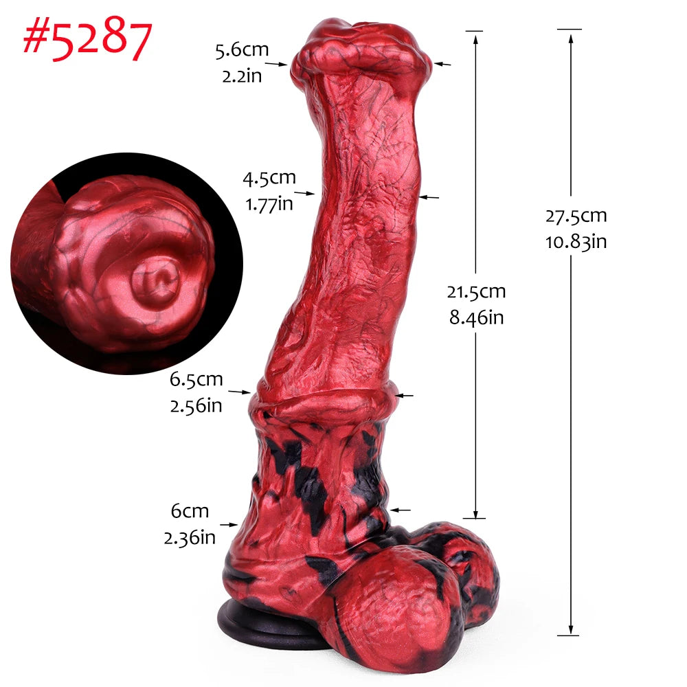 Fantasy-Dildo „Horse“ – großer Silikon-Dildo mit Saugfuß