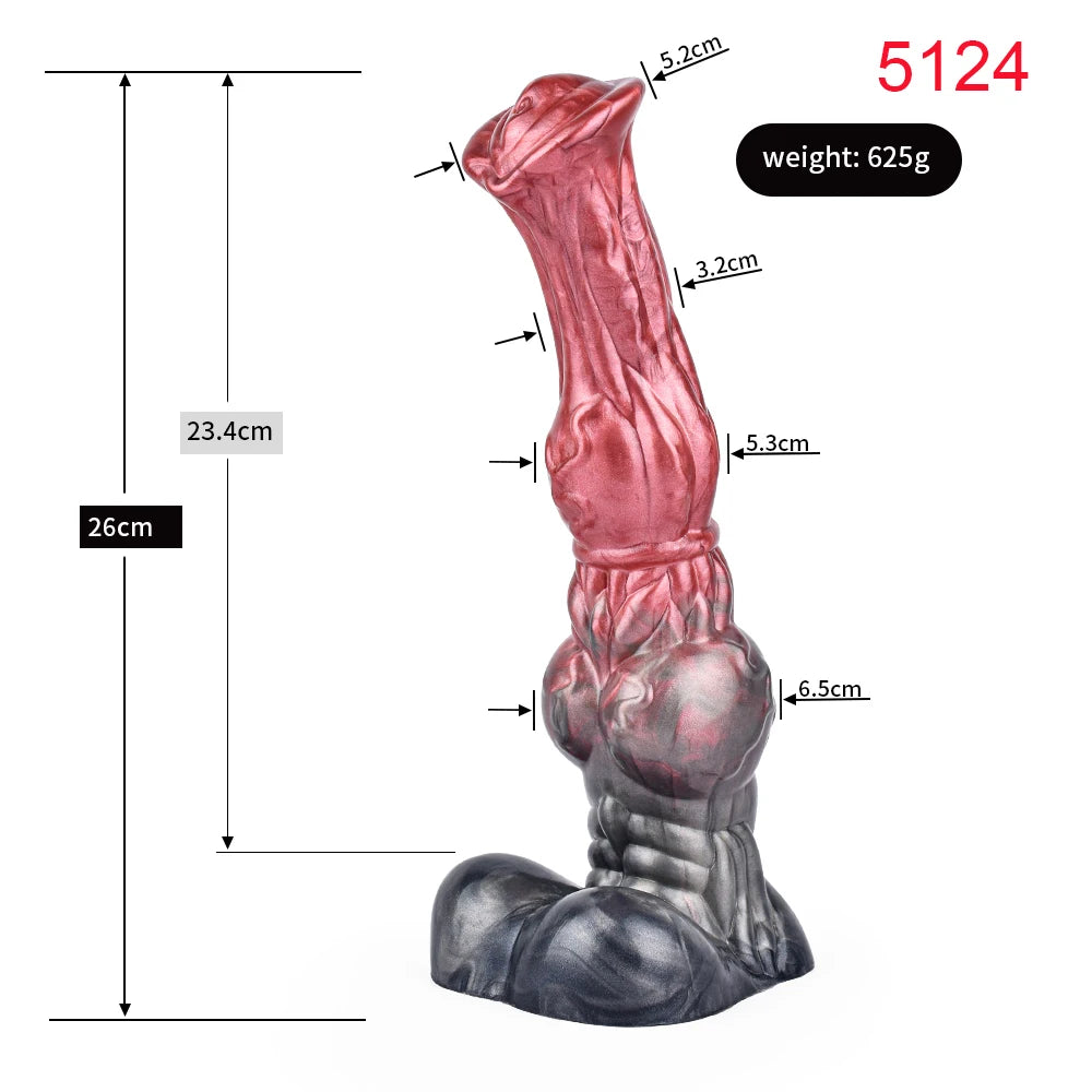Fantasy-Dildo „Horse“ – großer Silikon-Dildo mit Saugfuß