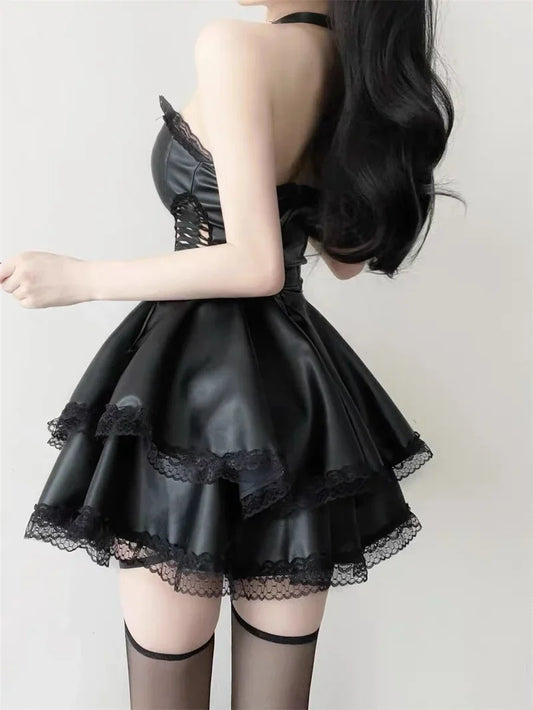 Korsett-Kleid mit Spitze & Cut-Outs