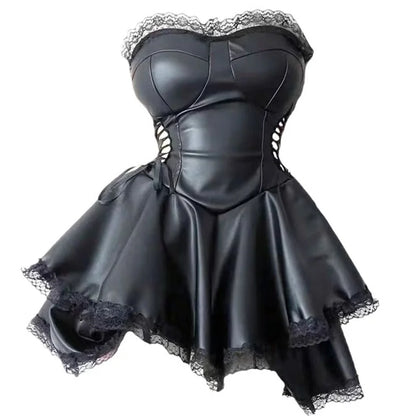 Korsett-Kleid mit Spitze & Cut-Outs
