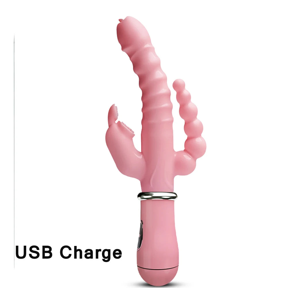 Leiser Rabbit Vibrator – flexible Ohren, 5 Farben