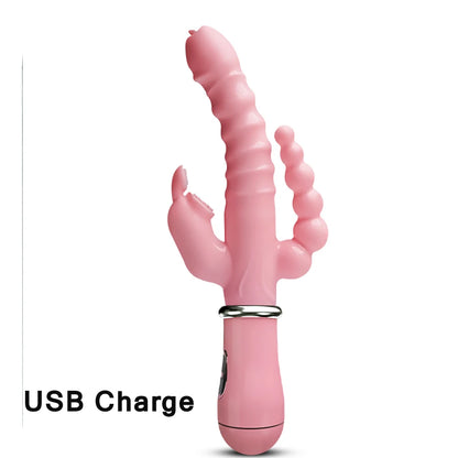 Leiser Rabbit Vibrator – flexible Ohren, 5 Farben